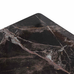 CST6529-CN Bedside Table - Black with Porcelain Marble Top
