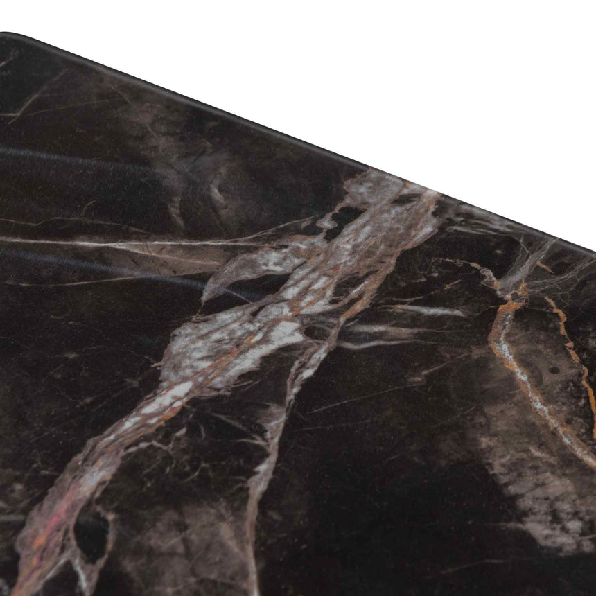 Bedside Table | Black with Porcelain Marble Top | Myka Home - View 9