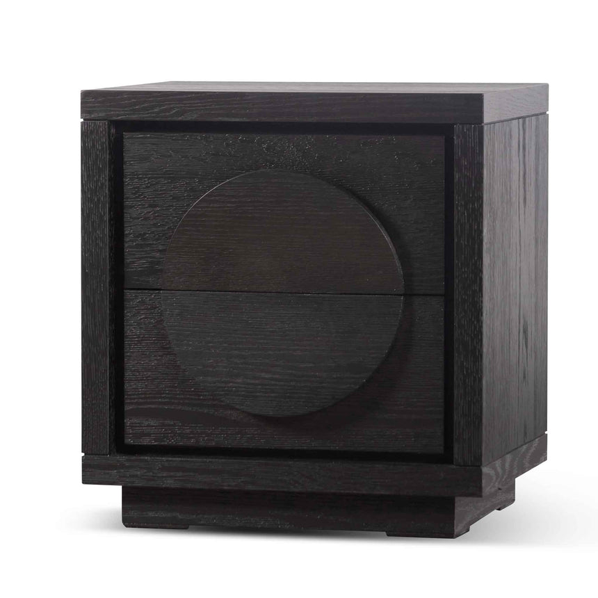 Bedside Table | Textured Espresso Black | Myka Home