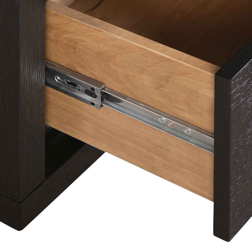 Bedside Table | Textured Espresso Black | Myka Home - View 5