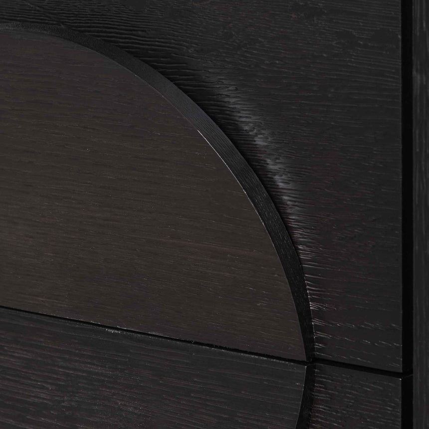 Bedside Table | Textured Espresso Black | Myka Home - View 8