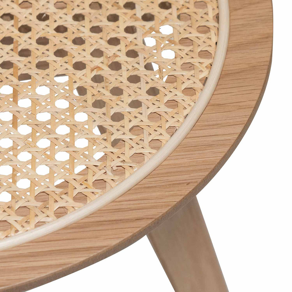 Nested Side Table | Natural with Rattan Top | Myka Home - View 7