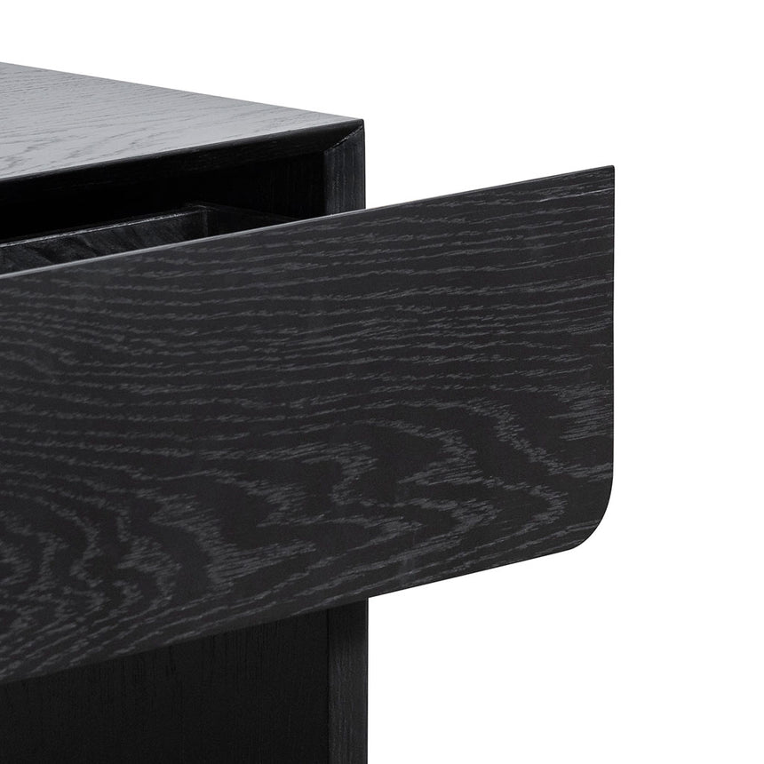 Oak Bedside Table | Black | Myka Home - View 6