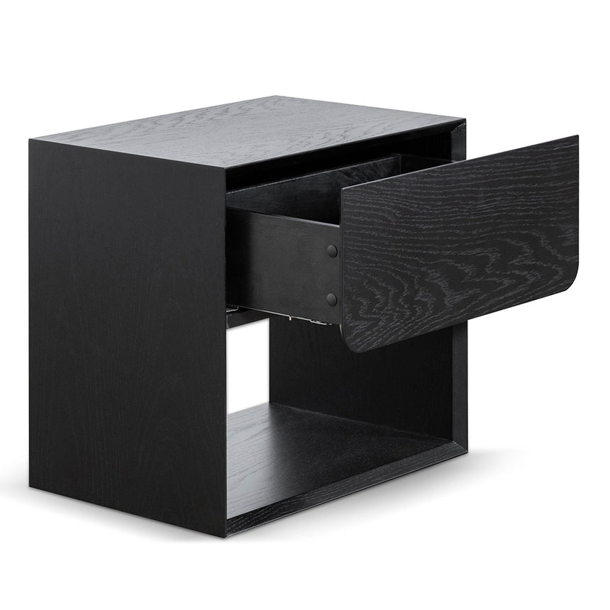 Oak Bedside Table | Black | Myka Home - View 7