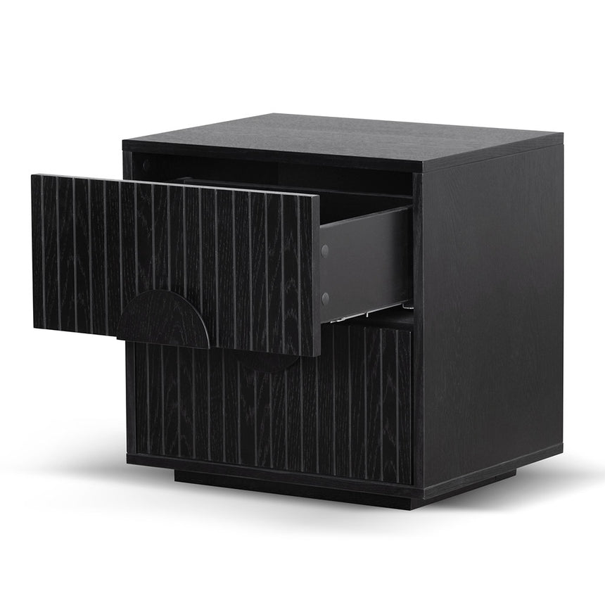 Bedside Table | Black Oak | Myka Home - View 3