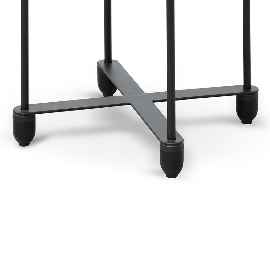Wooden Top Side Table | Full Black | Myka Home - View 5