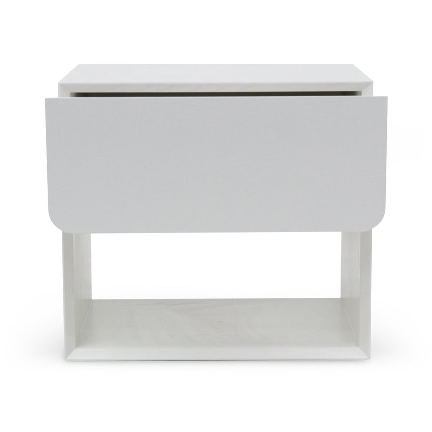 Oak Bedside Table | White | Myka Home - View 4