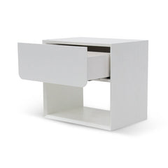 Ex Display - CST6911-CN Oak Bedside Table - White
