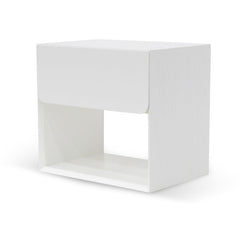 CST6911-CN Oak Bedside Table - White