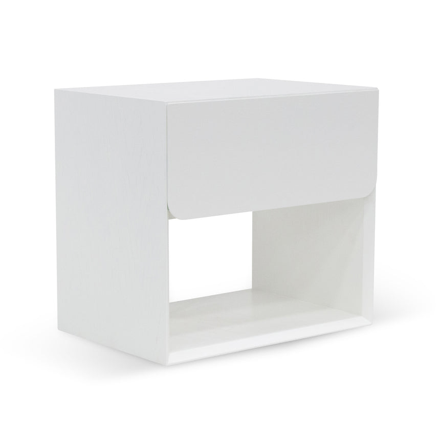 Oak Bedside Table | White | Myka Home