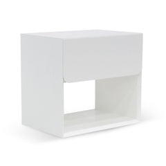 Oak Bedside Table | White | Myka Home
