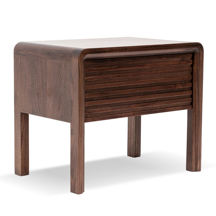 Single Drawer Bedside Table | Walnut | Myka Home - View 5