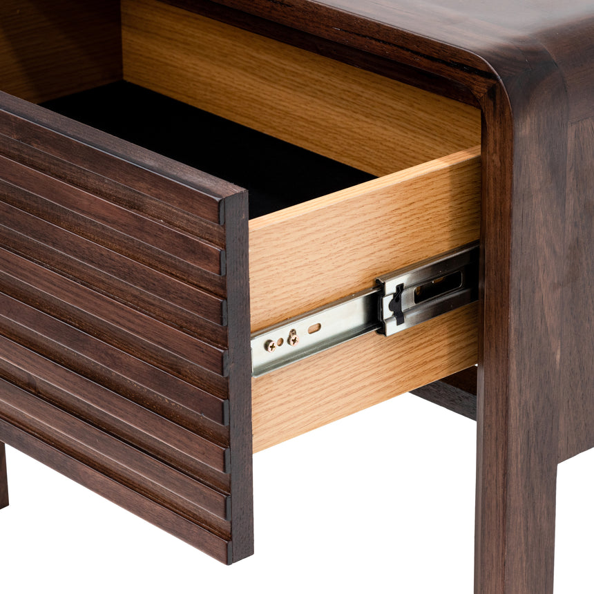 Single Drawer Bedside Table | Walnut | Myka Home - View 9