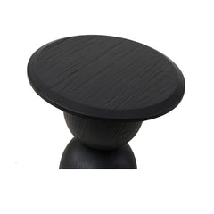 CST8296-NI Round Side Table - Full Black