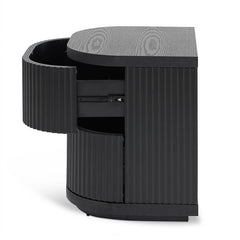 CST8343-DW Bedside Table - Full Black