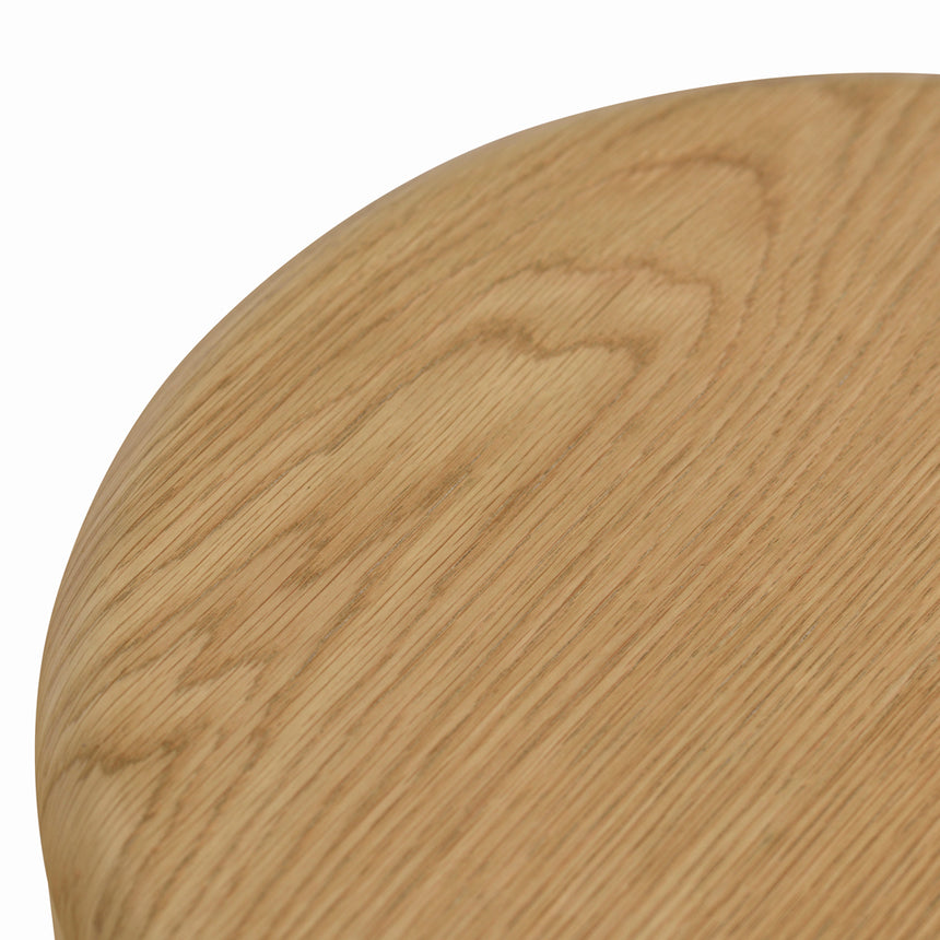 46cm Round Bedside Table | Natural | Myka Home - View 15