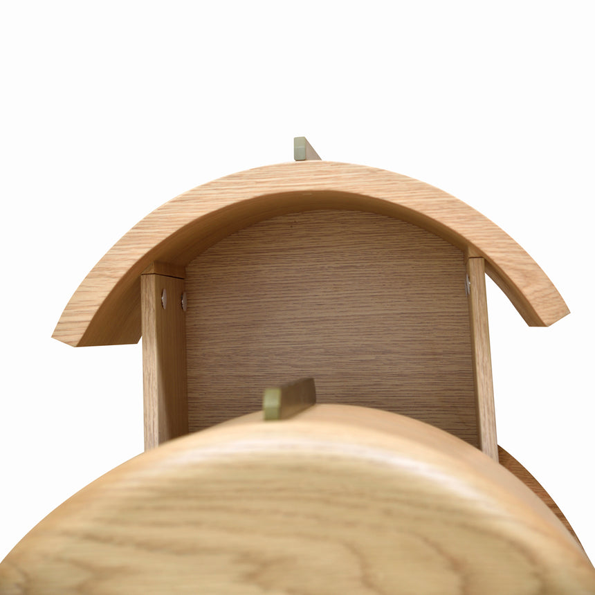 46cm Round Bedside Table | Natural | Myka Home - View 12