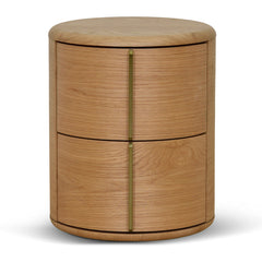 CST8555-CN 46cm Round Bedside Table - Natural