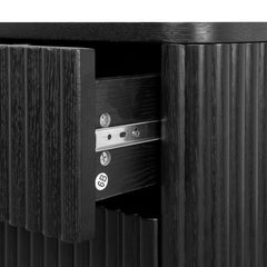 CST8628-KD Bedside Table - Full Black