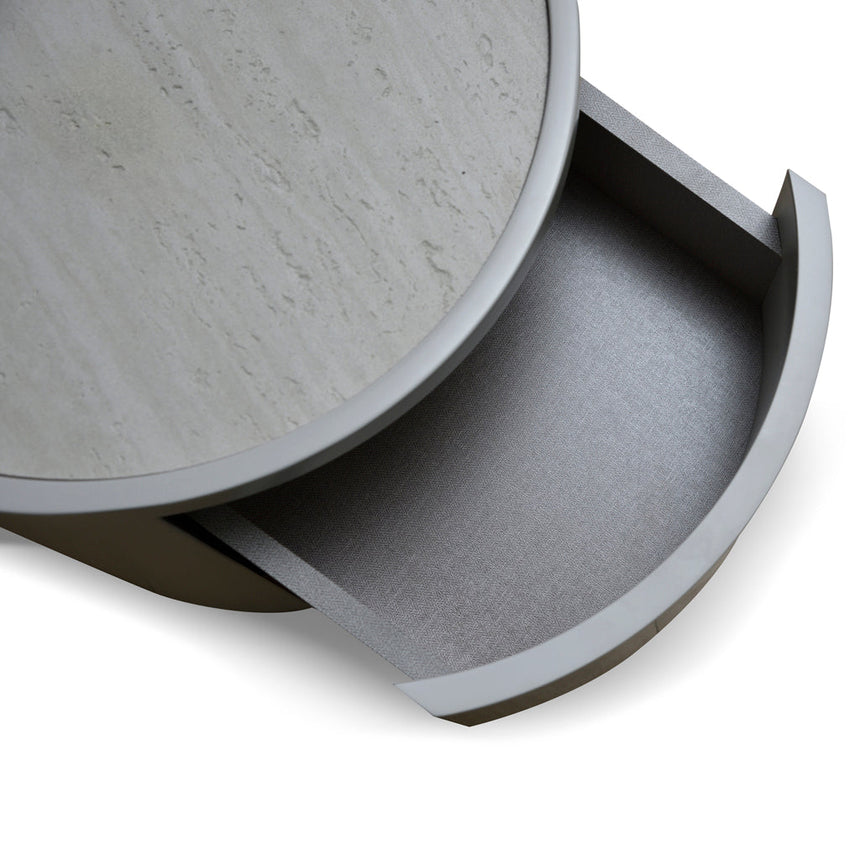 Ex Display - CST8637-IG Bedside Table - Light Grey - View 10