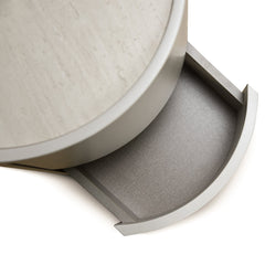 CST8637-IG Bedside Table - Warm Grey