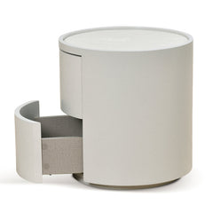 CST8637-IG Bedside Table - Warm Grey