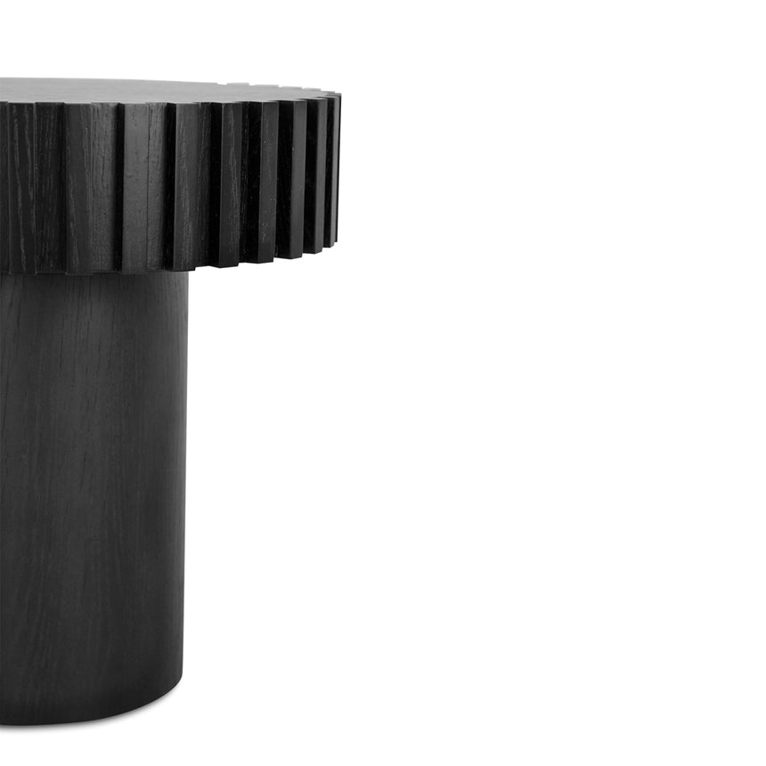 50cm Round Side Table | Full Black | Myka Home - View 5