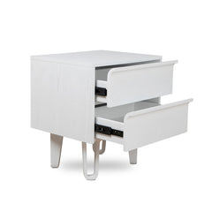 CST8685-DR Bedside Table - Full White