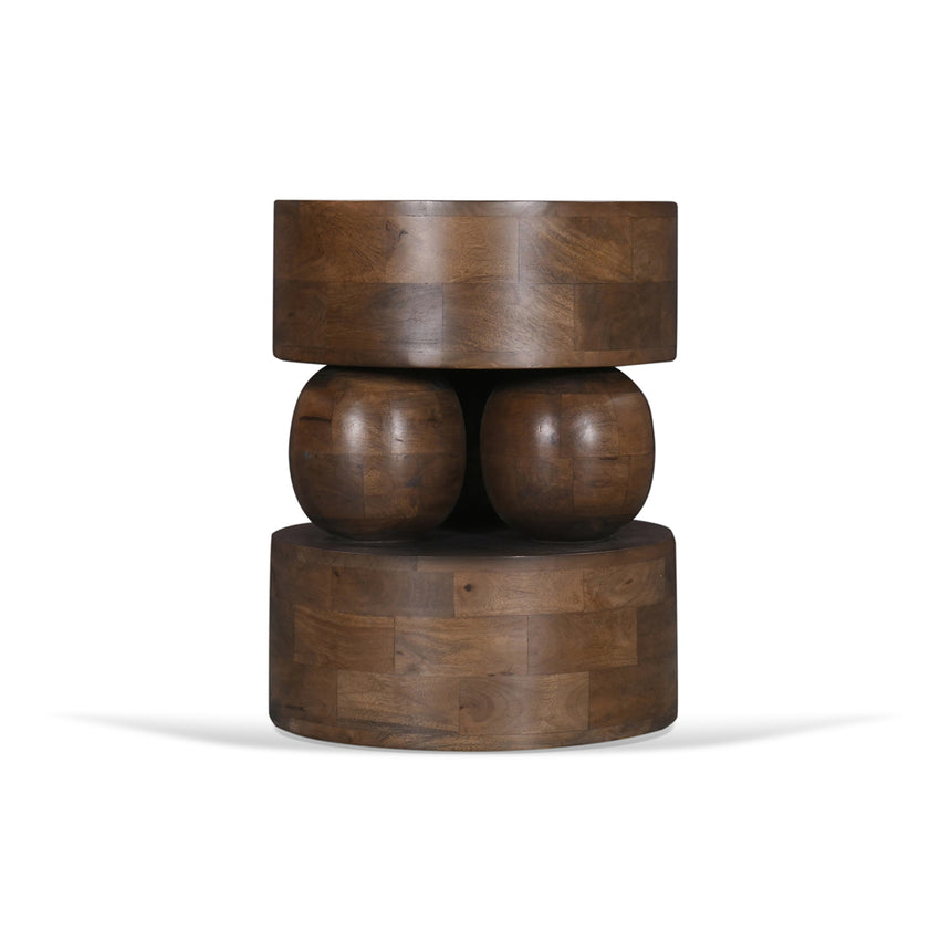 40cm Round Side Table | Walnut | Myka Home - View 4