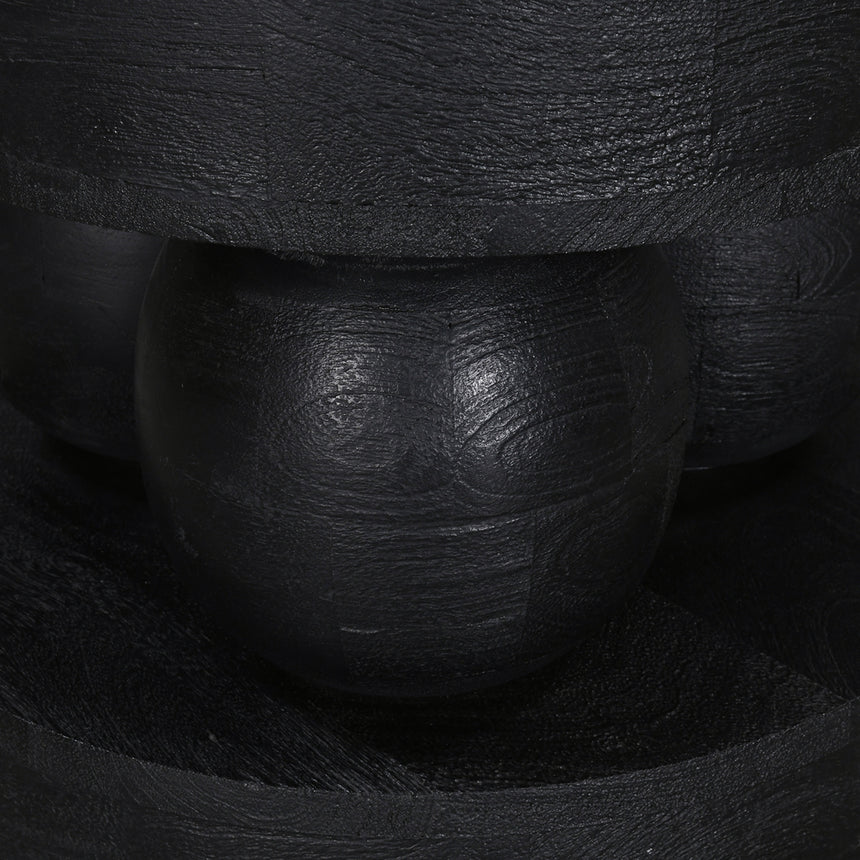 40cm Round Side Table | Black | Myka Home - View 6