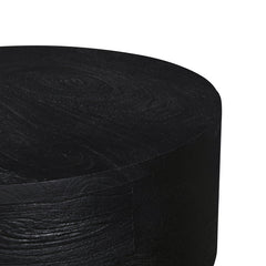 CST8721-RB 40cm Round Side Table - Black