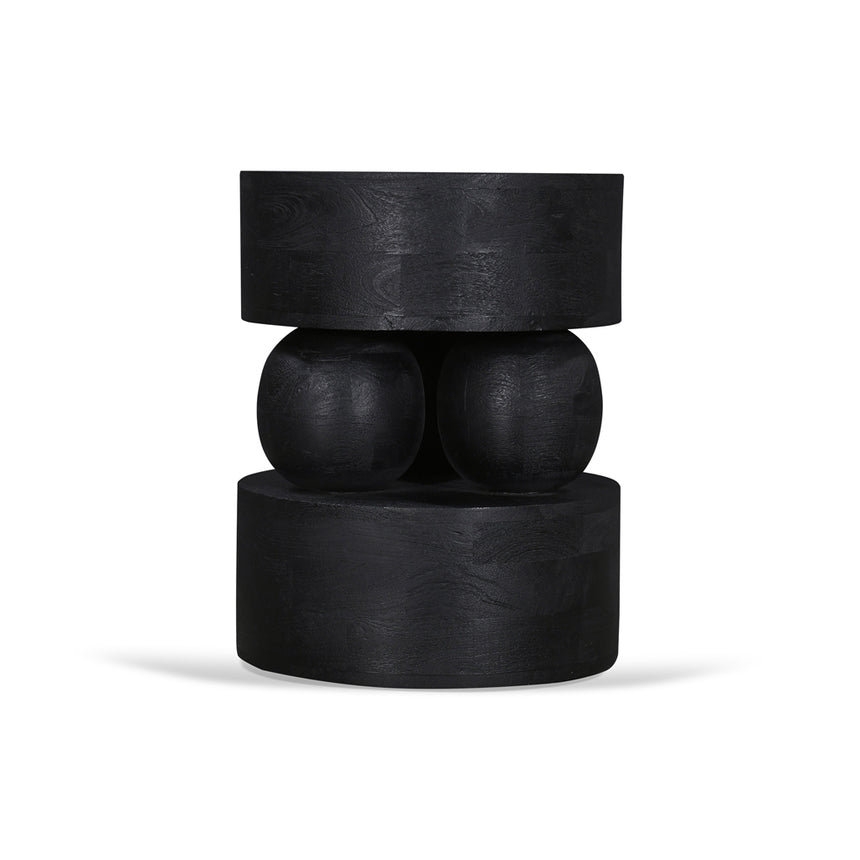 40cm Round Side Table | Black | Myka Home - View 4