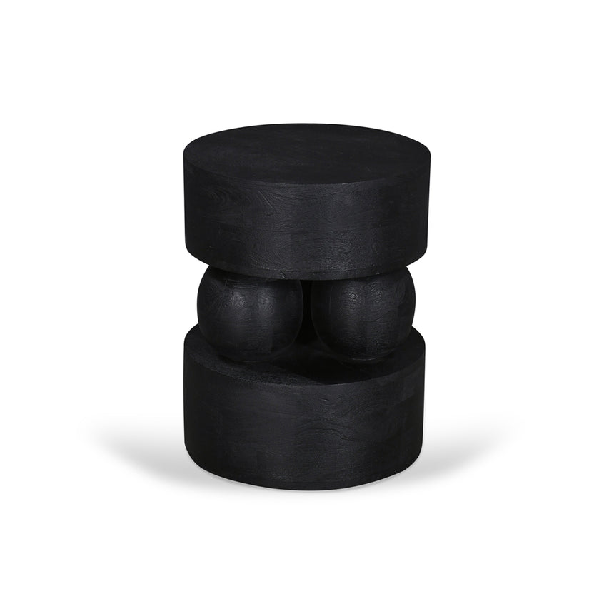 40cm Round Side Table | Black | Myka Home - View 2