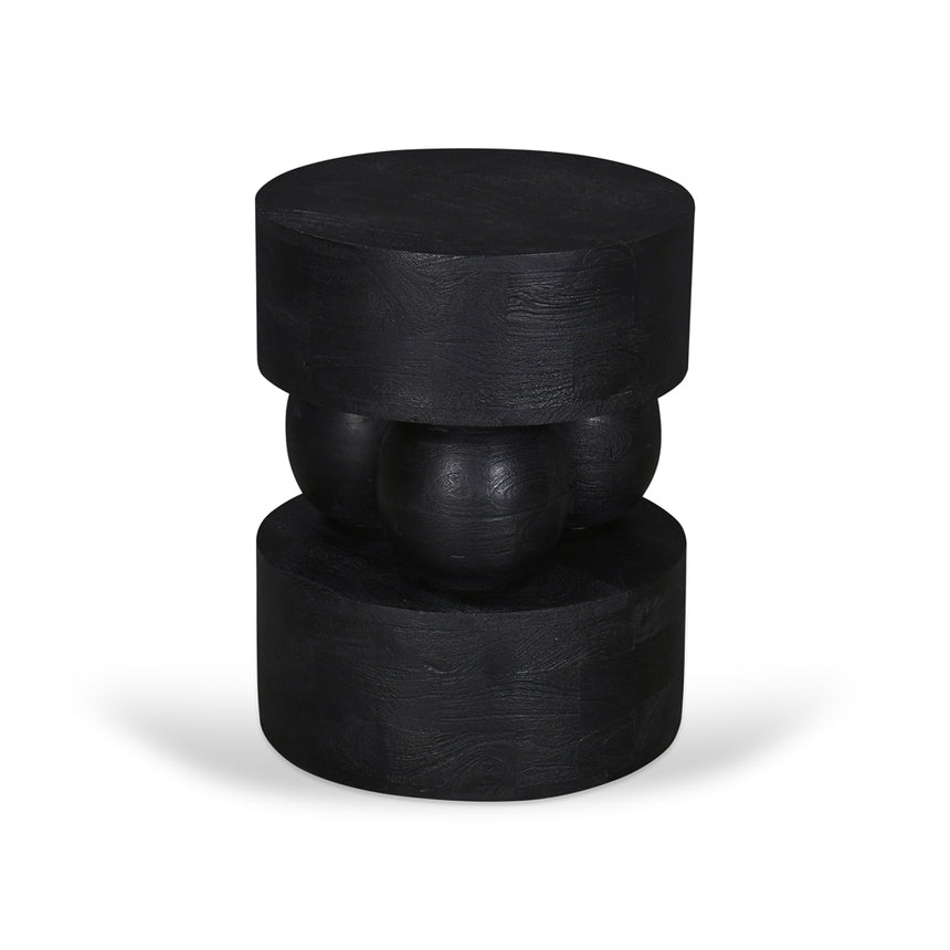 40cm Round Side Table | Black | Myka Home