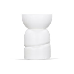 38cm Round Side Table | White | Myka Home