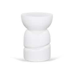 38cm Round Side Table | White | Myka Home