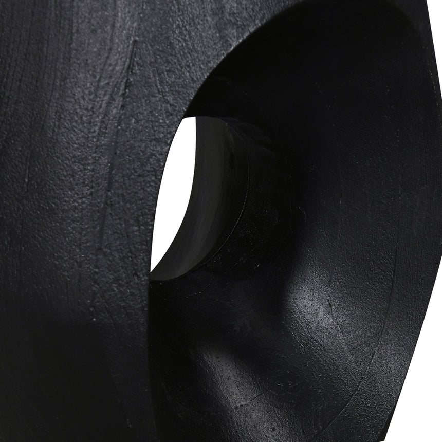 40cm Round Side Table | Full Black | Myka Home - View 6