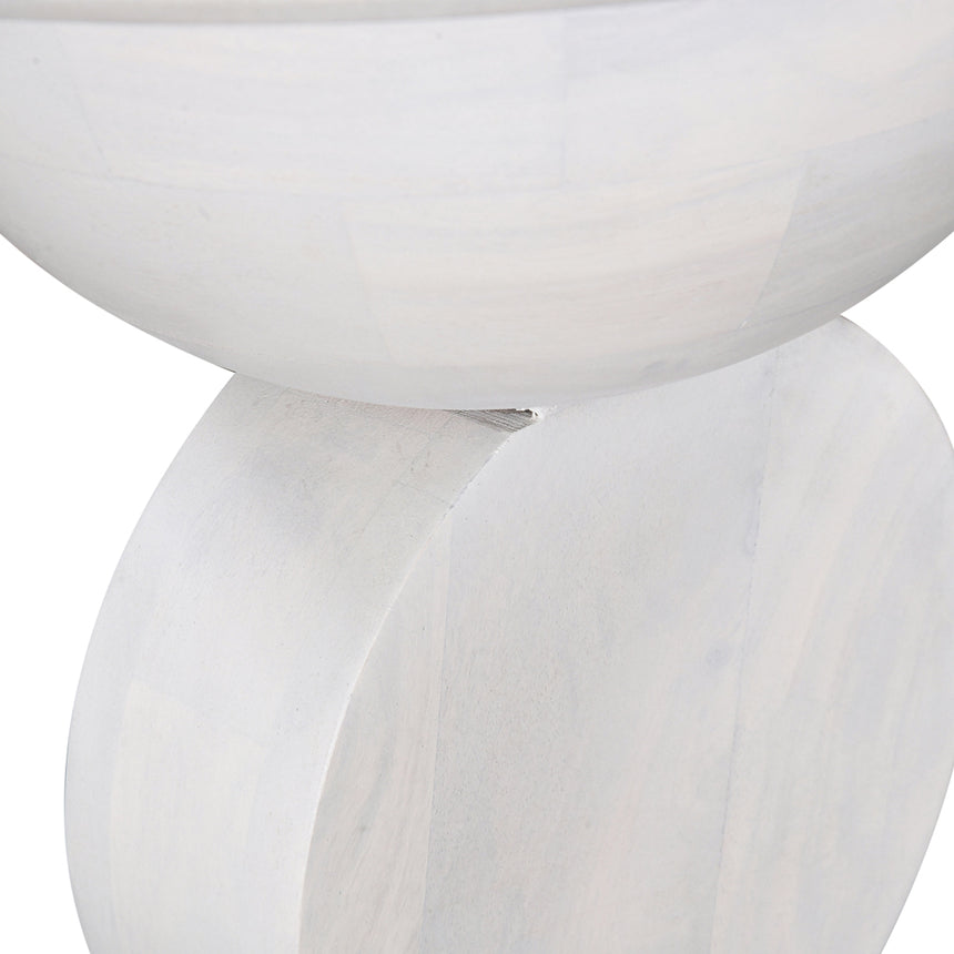38cm Round Side Table | Cafe White | Myka Home - View 8