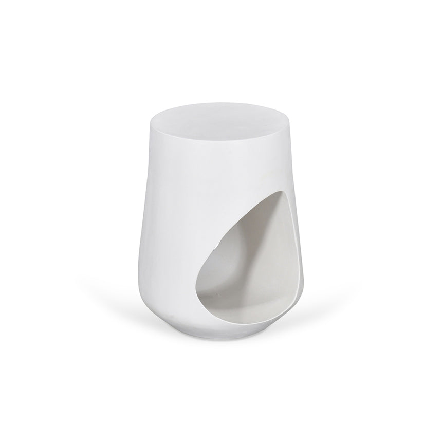 32cm Round Side Table | White | Myka Home - View 4