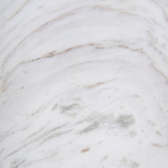 CST8794-NY 45cm Brushed Gold Side Table - Carrara Marble