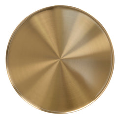 CST8795-NY 45cm Brushed Gold Side Table - Travertine