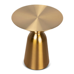 Ex Display - CST8799-NY 45cm Round Side Table - Gold