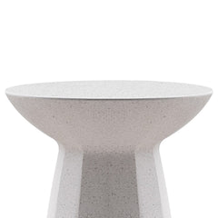 42cm Fibre Glass Side Table | White | Myka Home