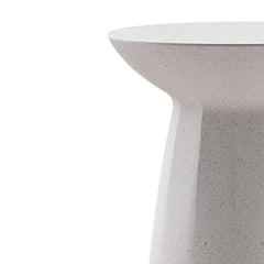 42cm Fibre Glass Side Table | White | Myka Home