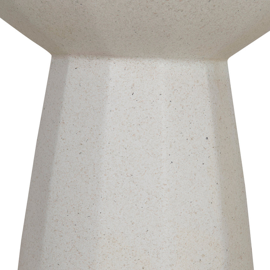 42cm Fibre Glass Side Table | White | Myka Home - View 5