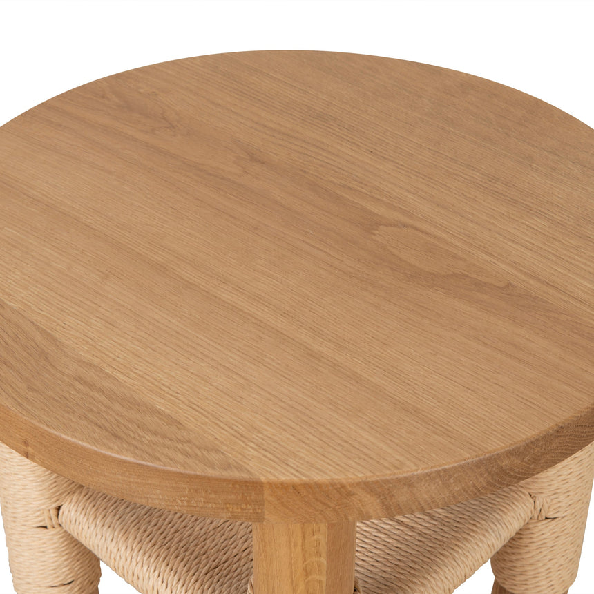 42cm Round Side Table | Natural | Myka Home - View 10