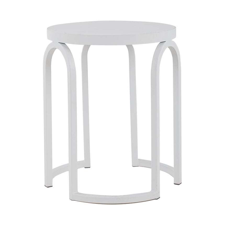 Oak Side Table | Full White | Myka Home