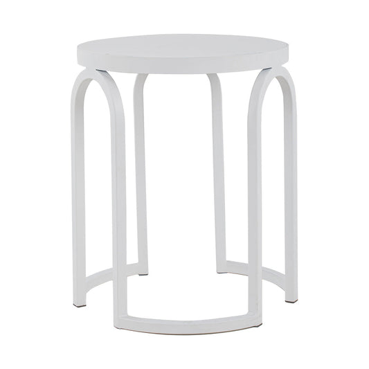 CST8957-NI Oak Side Table - Full White