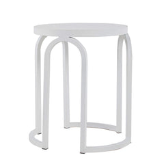 Oak Side Table | Full White | Myka Home