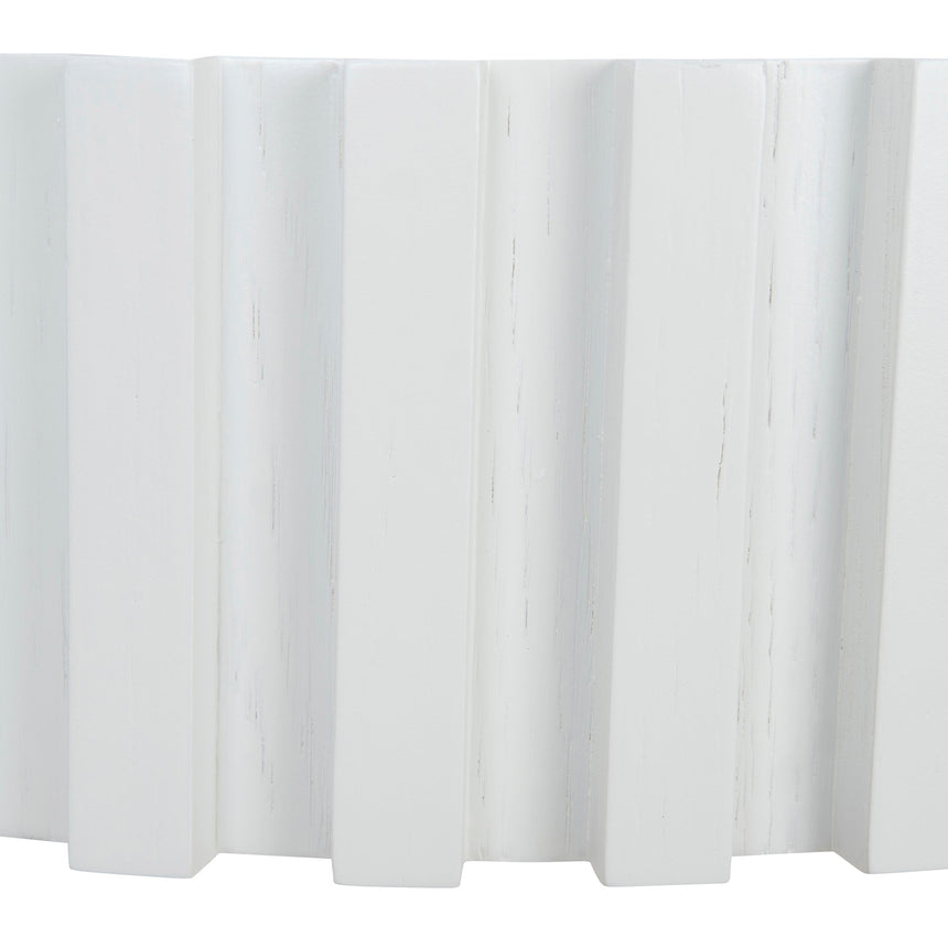 50cm Round Side Table | Full White | Myka Home - View 4